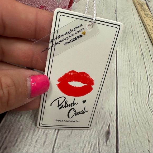 NWT blush crush Pink western cowgirl coquette travel makeup Cosmetic Bag - Picture 5 of 7